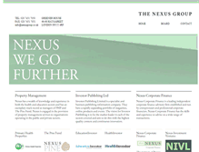 Tablet Screenshot of nexusgroup.co.uk